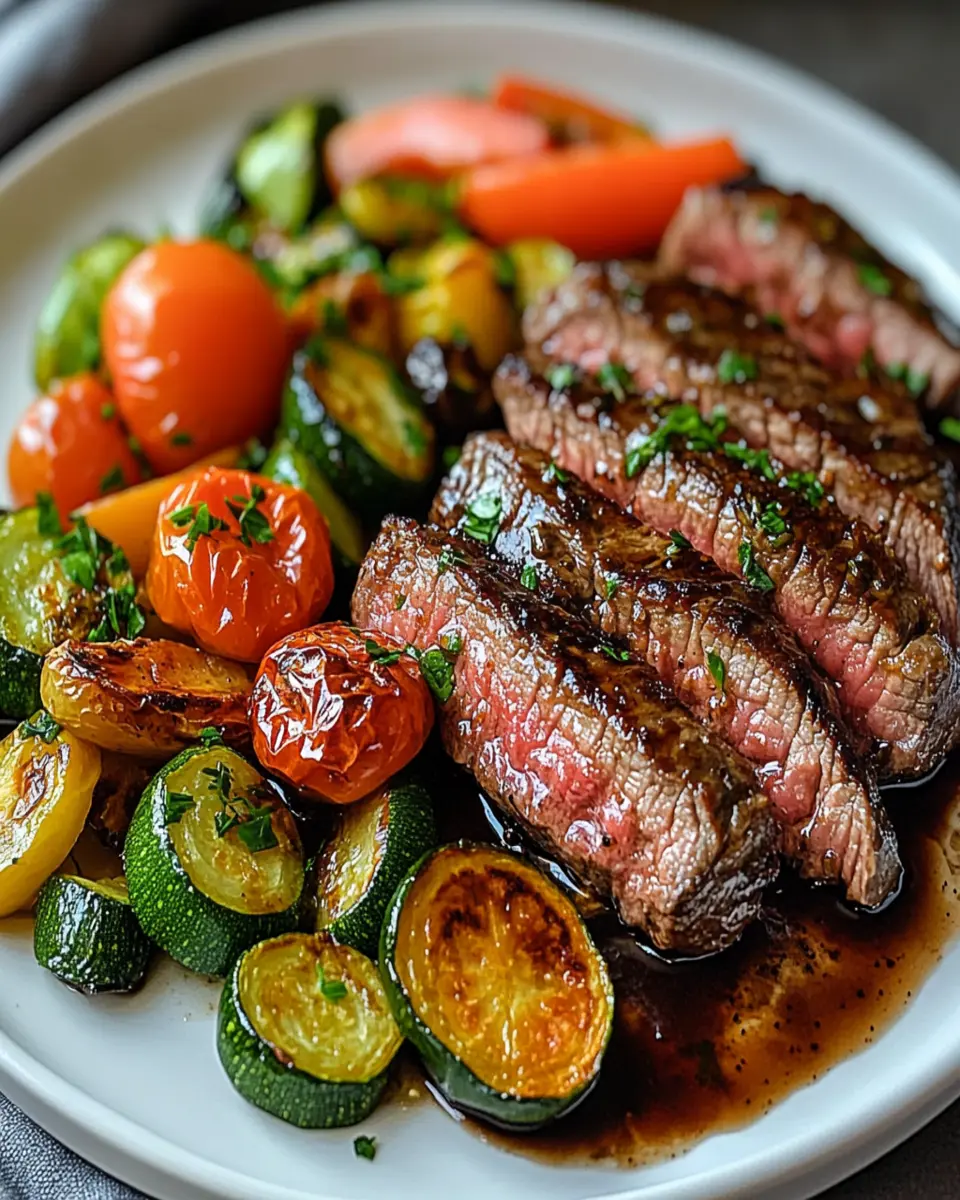 One Pan Balsamic Steak and Veggies First Image First Image