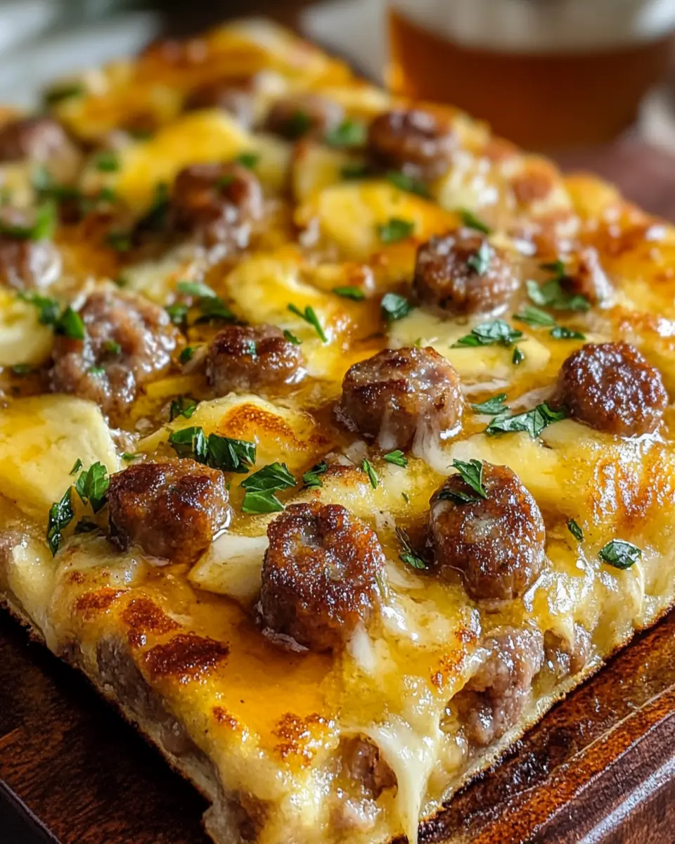 Sausage Cheese Sheet Pan Pancakes First Image First Image