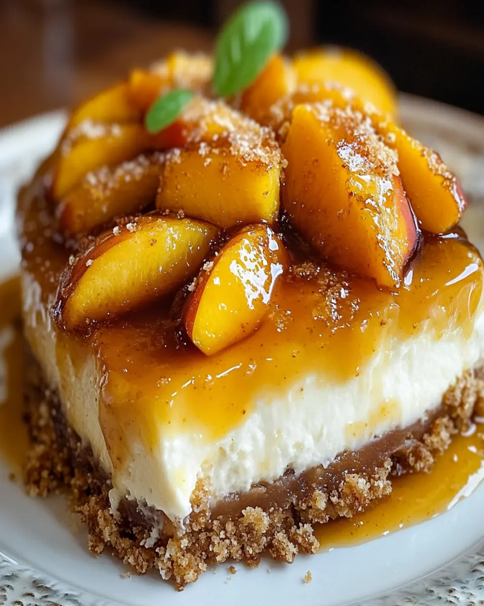Peach Cobbler Cheesecake Fusion First Image First Image