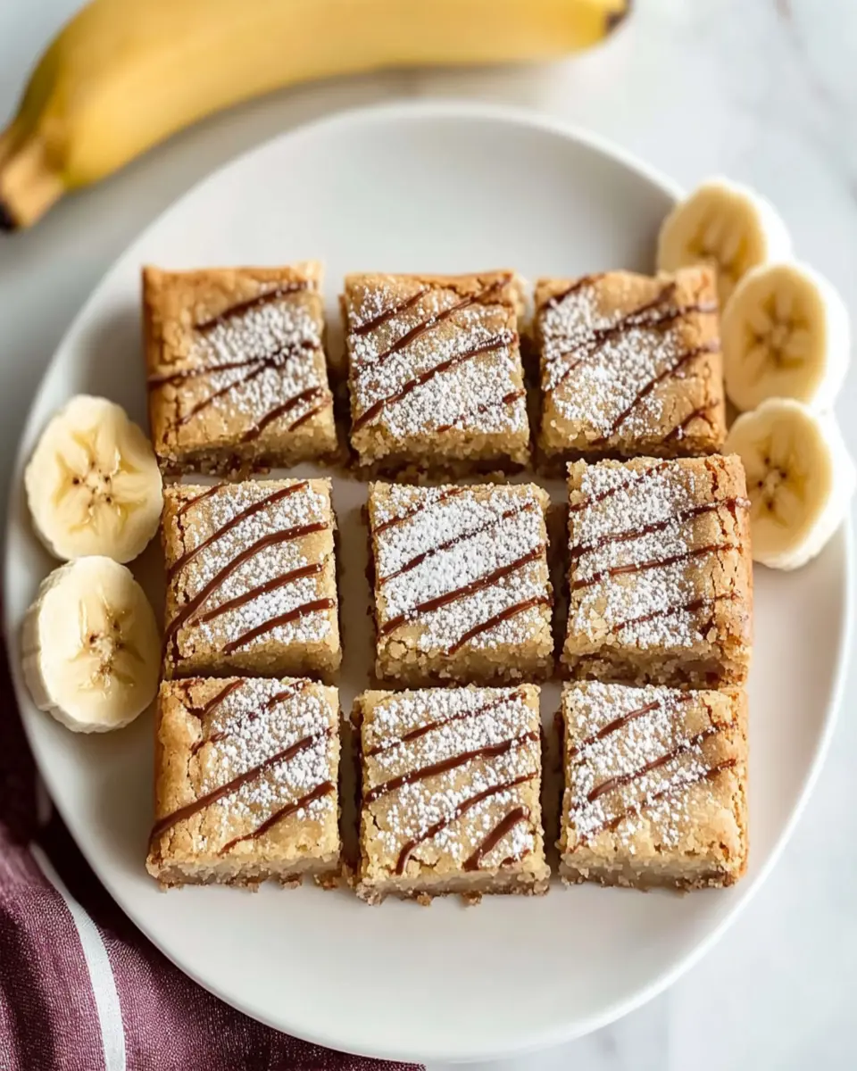 Favorite Banana Blondies First Image First Image