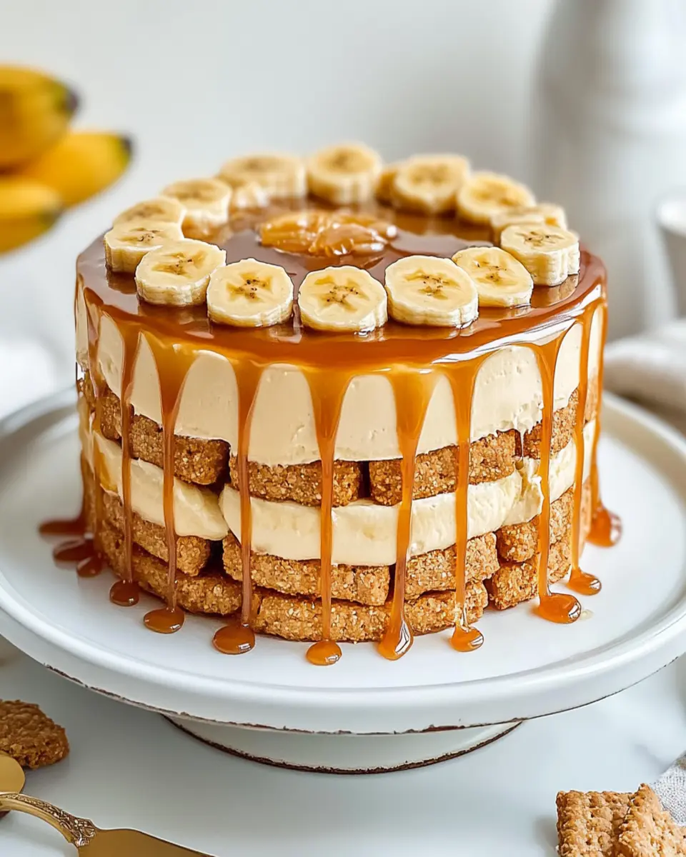 Salted Caramel Banana Ritz Icebox Cake First Image First Image