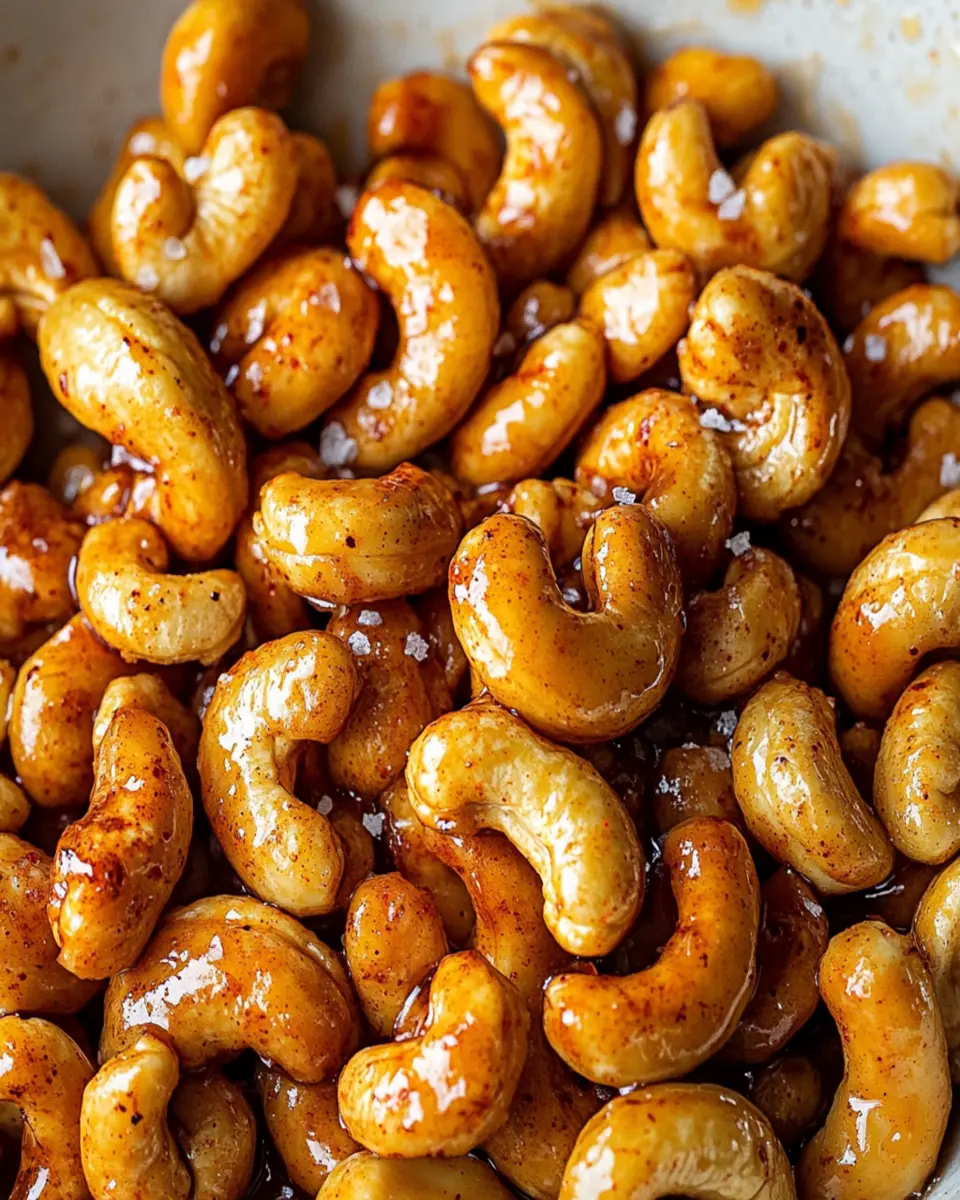 Spicy Maple Glazed Cashews First Image First Image