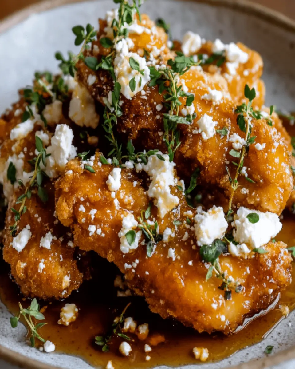 Crispy Hot Honey Feta Chicken First Image First Image