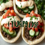 Mediterranean Ground Beef Pita Pockets Recipe First Image First Image