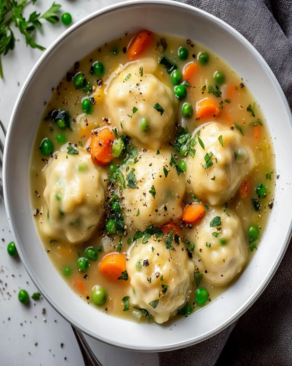 Creamy Vegetable Soup with Dumplings First Image First Image
