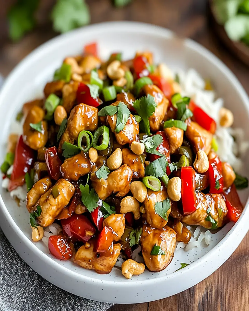 Irresistible Spicy Cashew Chicken Recipe in 30 Minutes First Image First Image