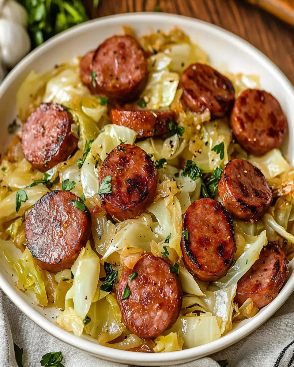 Sizzling Kielbasa and Cabbage Skillet Recipe to Delight First Image First Image