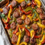 Sheet Pan Sausage and Peppers First Image First Image