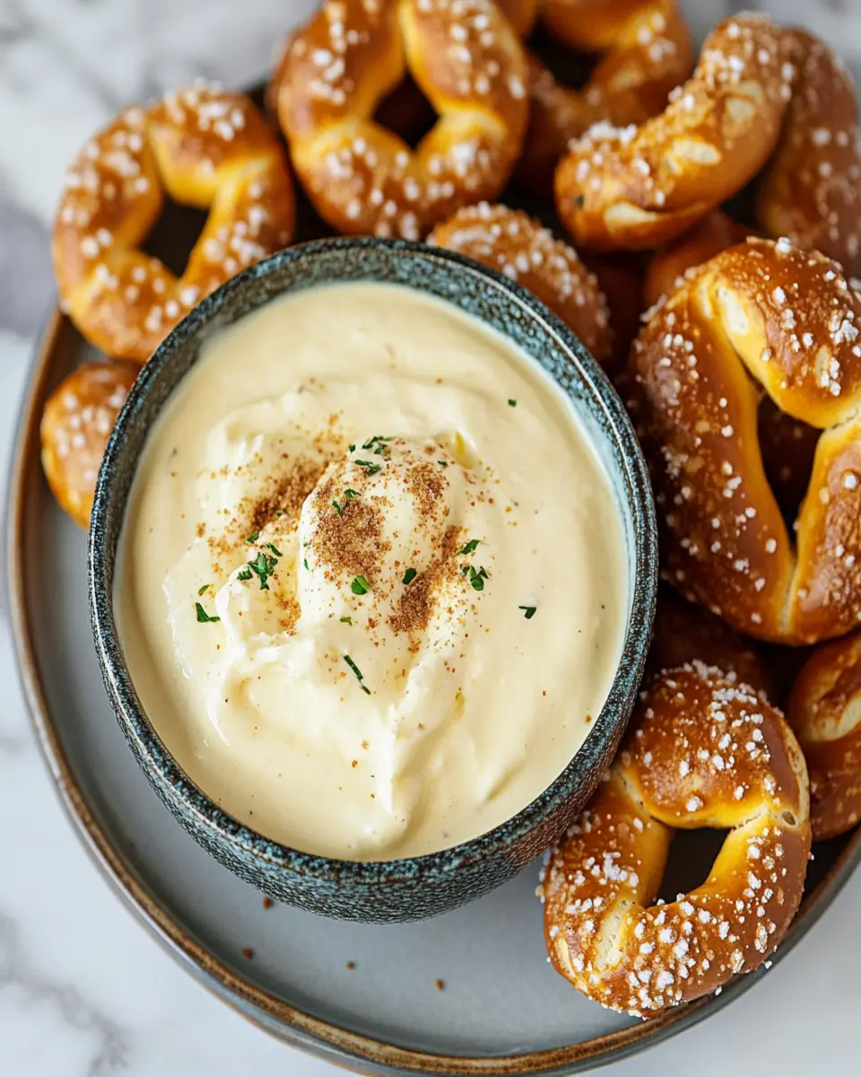 Easy Pretzel Cheese Dip First Image First Image