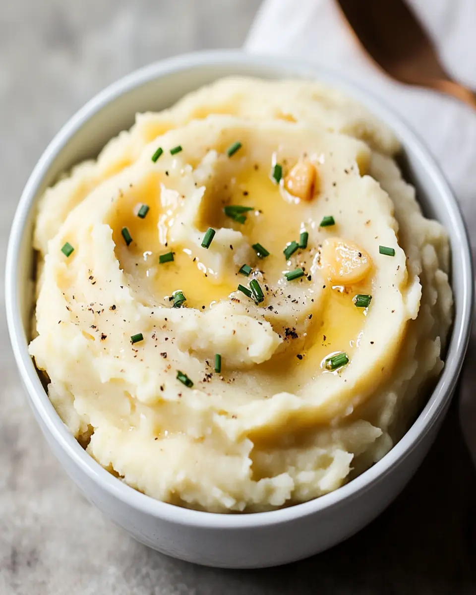 Easy Garlic Mashed Potatoes First Image First Image