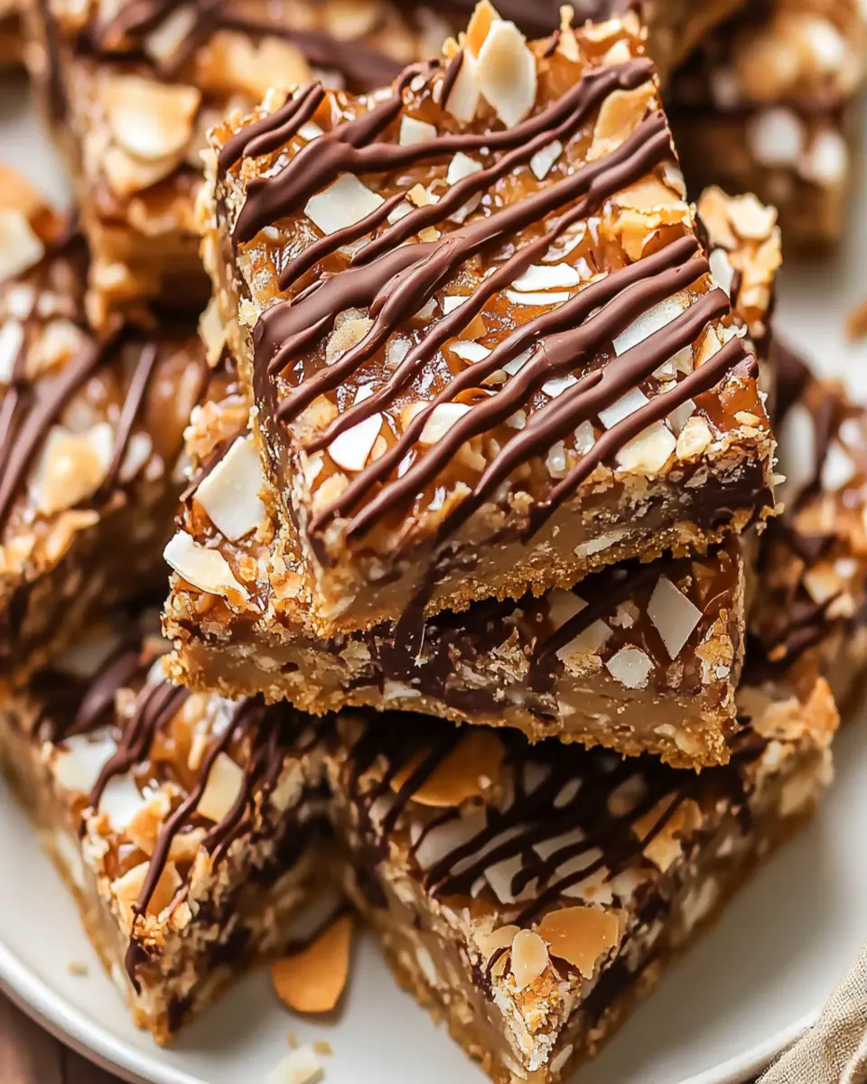 Healthier No Bake Samoas Cookie Bars First Image First Image