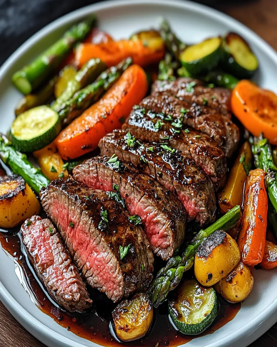 One Pan Balsamic Steak and Veggies First Image First Image