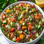 Mediterranean Chopped Lentil Salad with Lemon Dressing First Image First Image