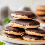 Healthier Homemade Tagalongs (Girl Scout Peanut Butter Cookies) First Image First Image