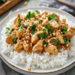 Easy Crockpot Thai Peanut Chicken Recipe First Image First Image