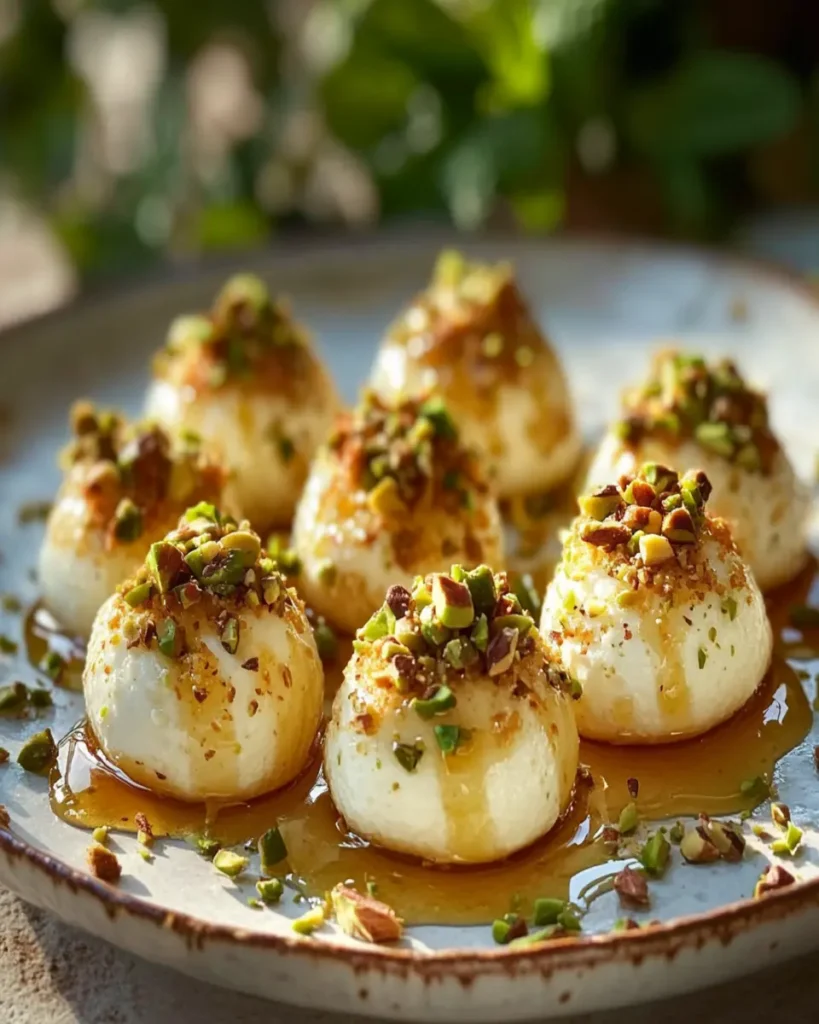 Ricotta Pistachio Honey Bites First Image First Image