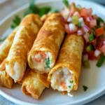 Crab & Shrimp Queso Taquitos First Image First Image