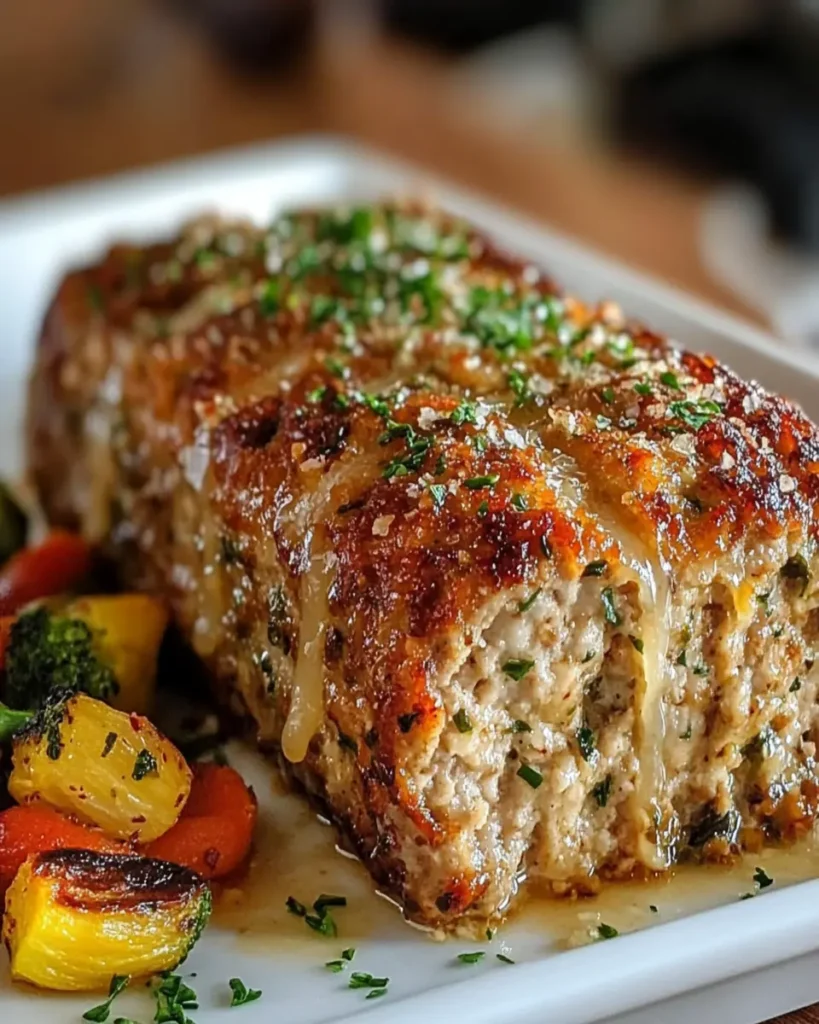 Delightful Garlic Parmesan Chicken Meatloaf Recipe First Image First Image
