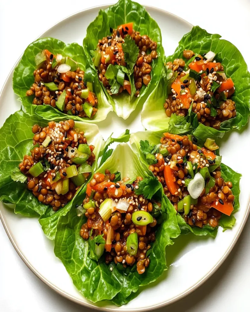 Asian Lentil Lettuce Wraps First Image First Image